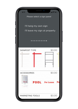 Agent app — create new sign
